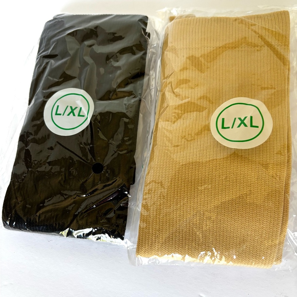 Men's Black and Tan Socks - L/XL